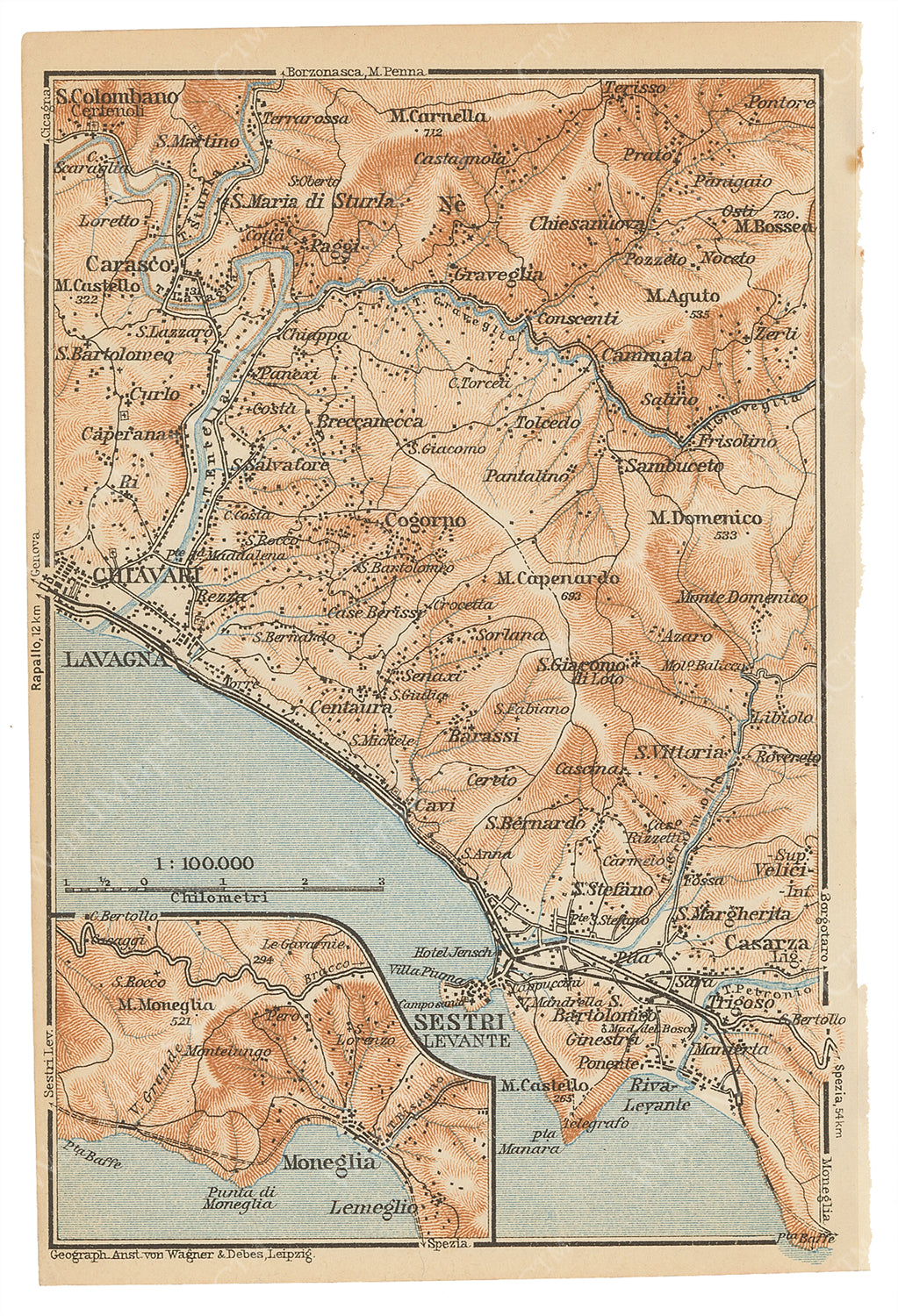 Ligurian Coast, Italy 1928: Sestri Levante