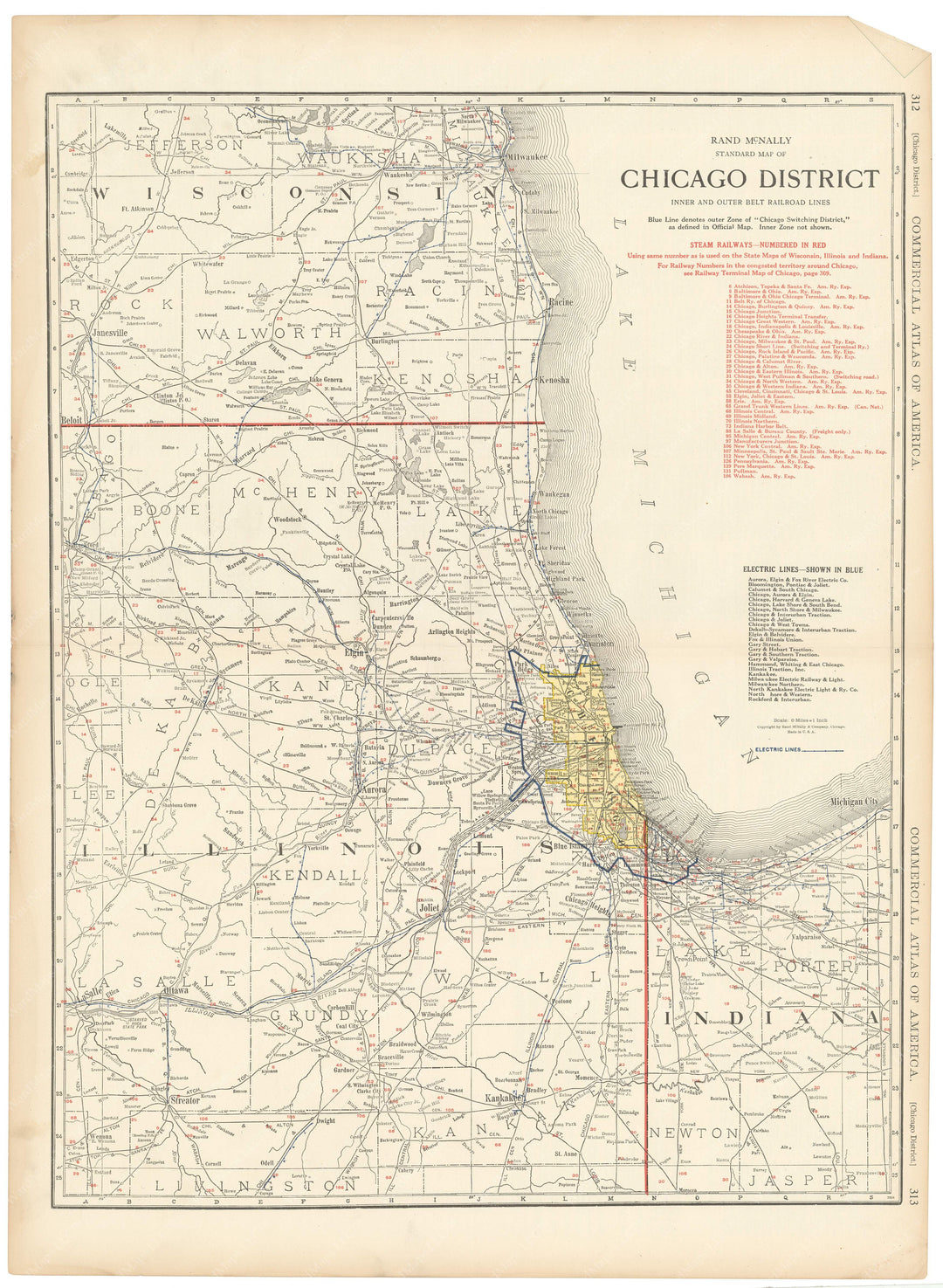 1925 Map Chicago 1925: District Map – WardMaps LLC