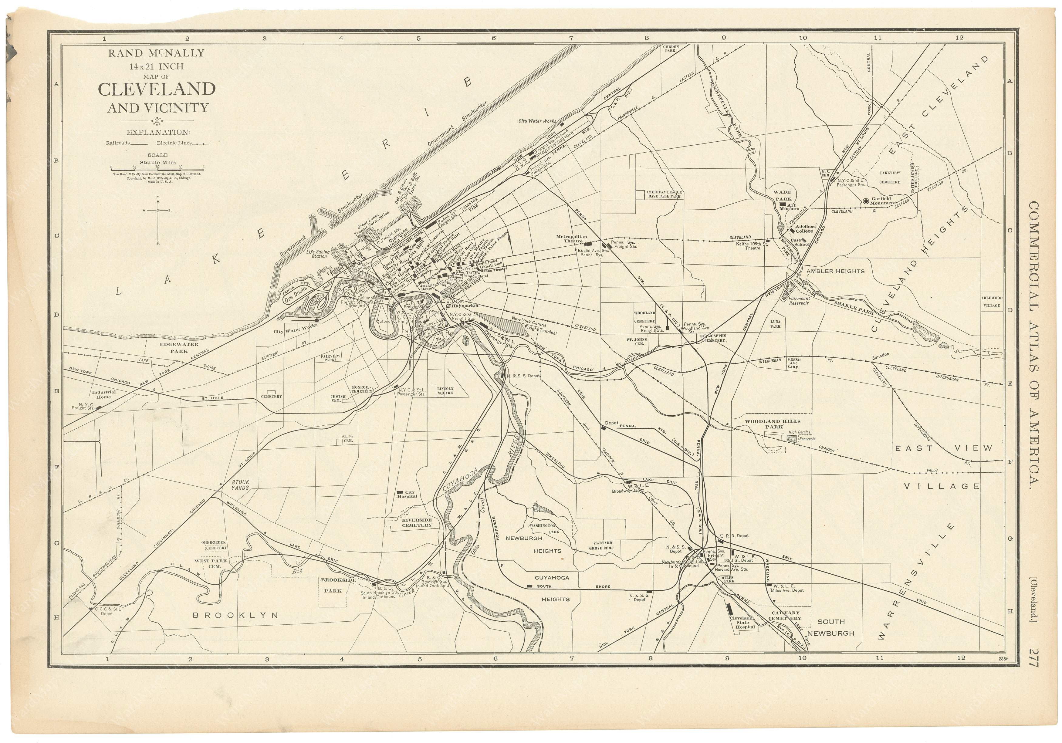 1925 Map Cleveland, Ohio 1925 – WardMaps LLC