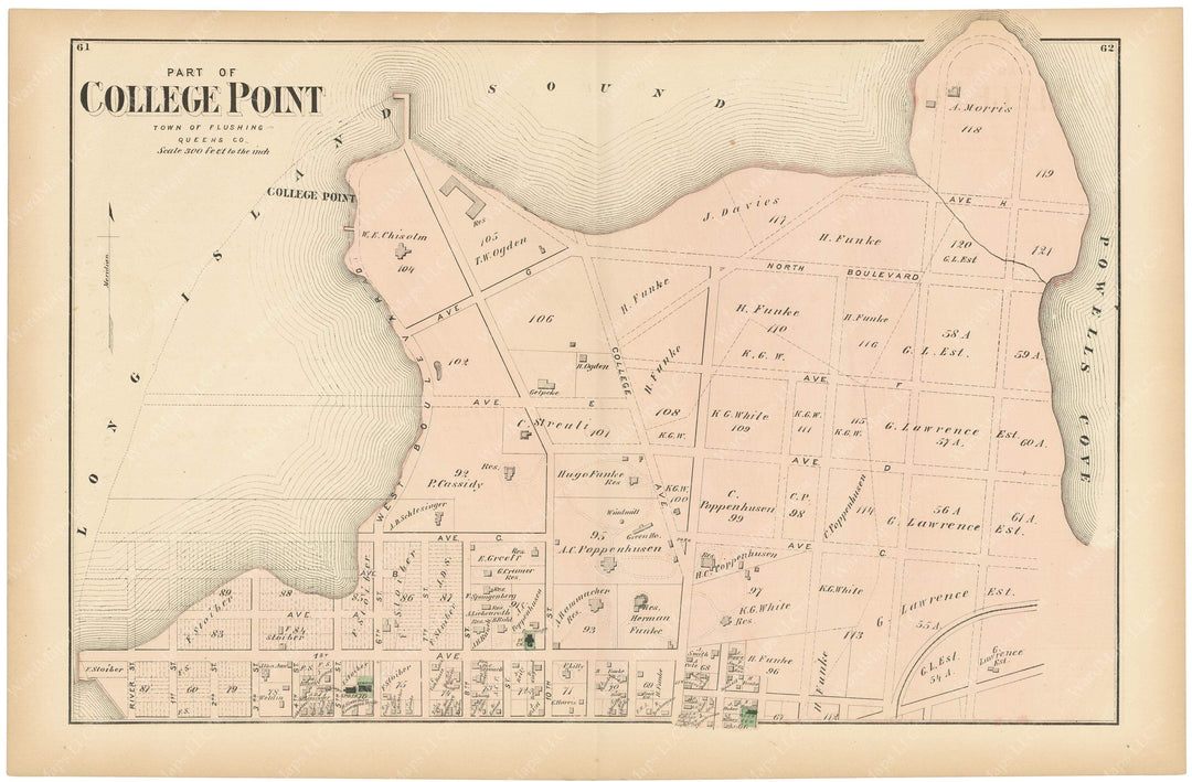 Flushing: College Point North, New York 1873