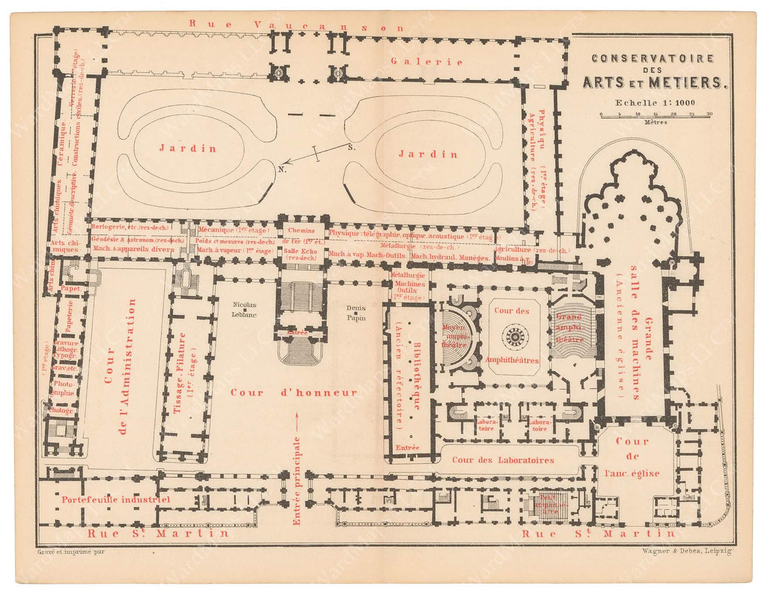 Paris, France 1891: Conservatory of Arts and Sciences