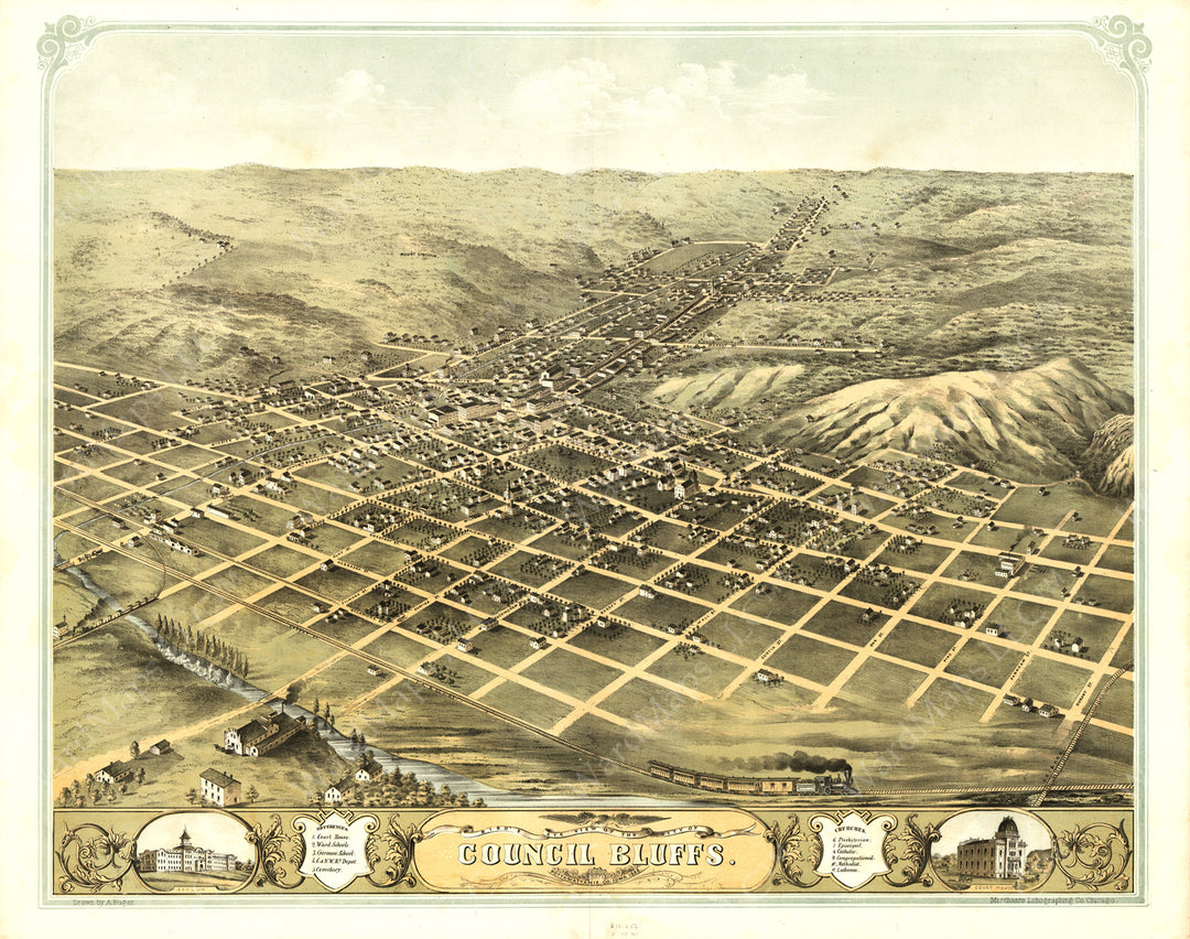 Council Bluffs, Iowa 1868