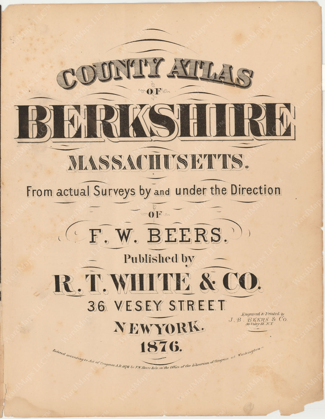 Berkshire County, Massachusetts 1876 Title Page