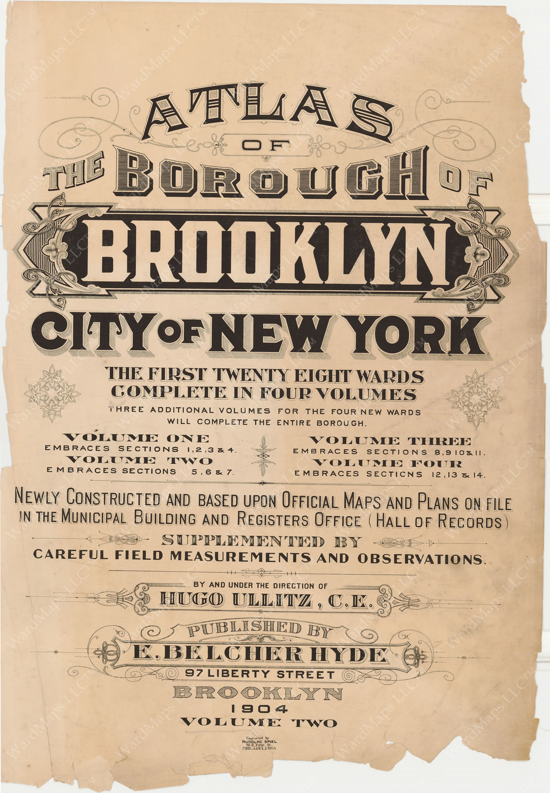 Brooklyn, New York 1904 Vol. 2: Title Page