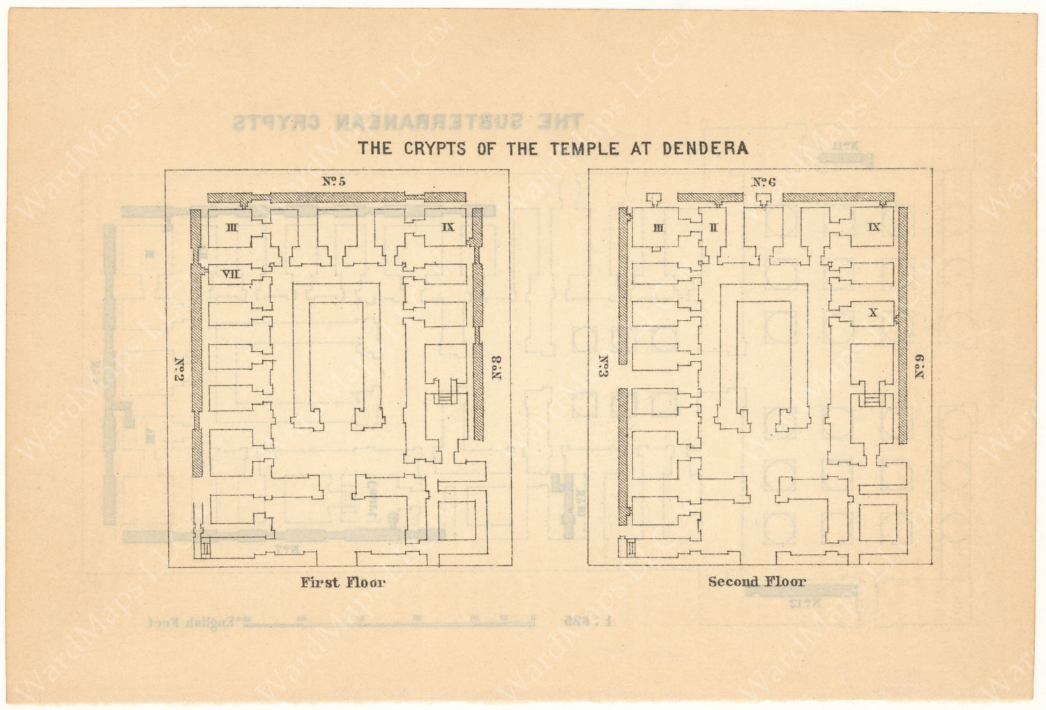 Dendera, Egypt 1908: Temple Crypts – WardMaps LLC