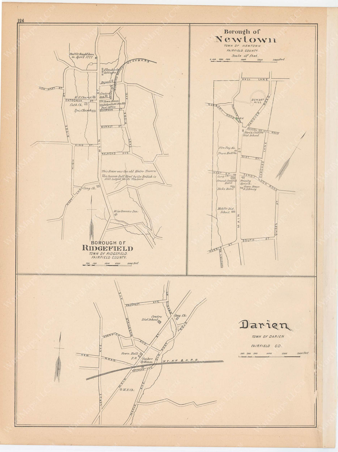 Darien, Newtown, and Ridgefield, Connecticut 1893