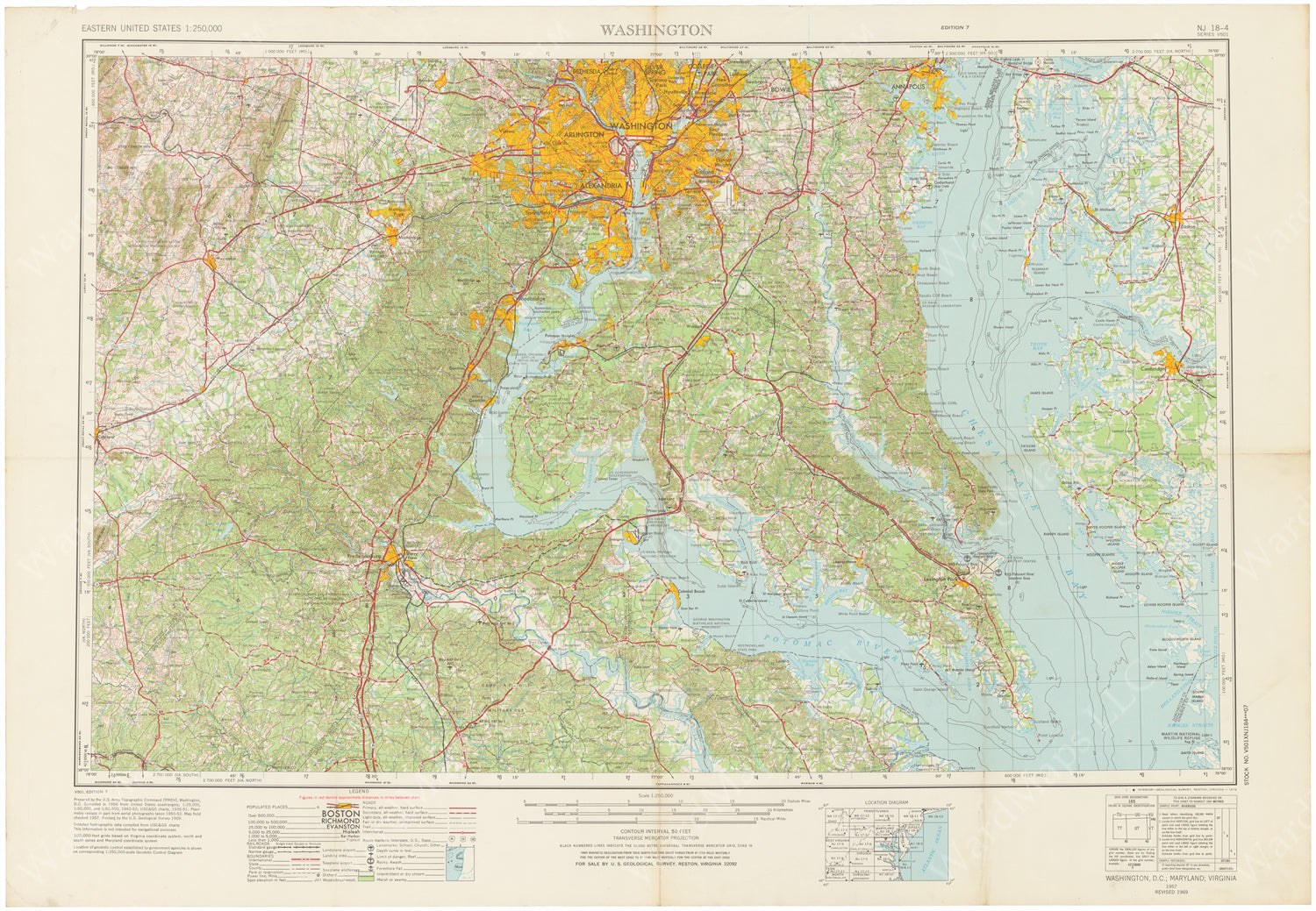 USGS Maryland and Virginia: Washington, D.C. Sheet 1976 – WardMaps LLC