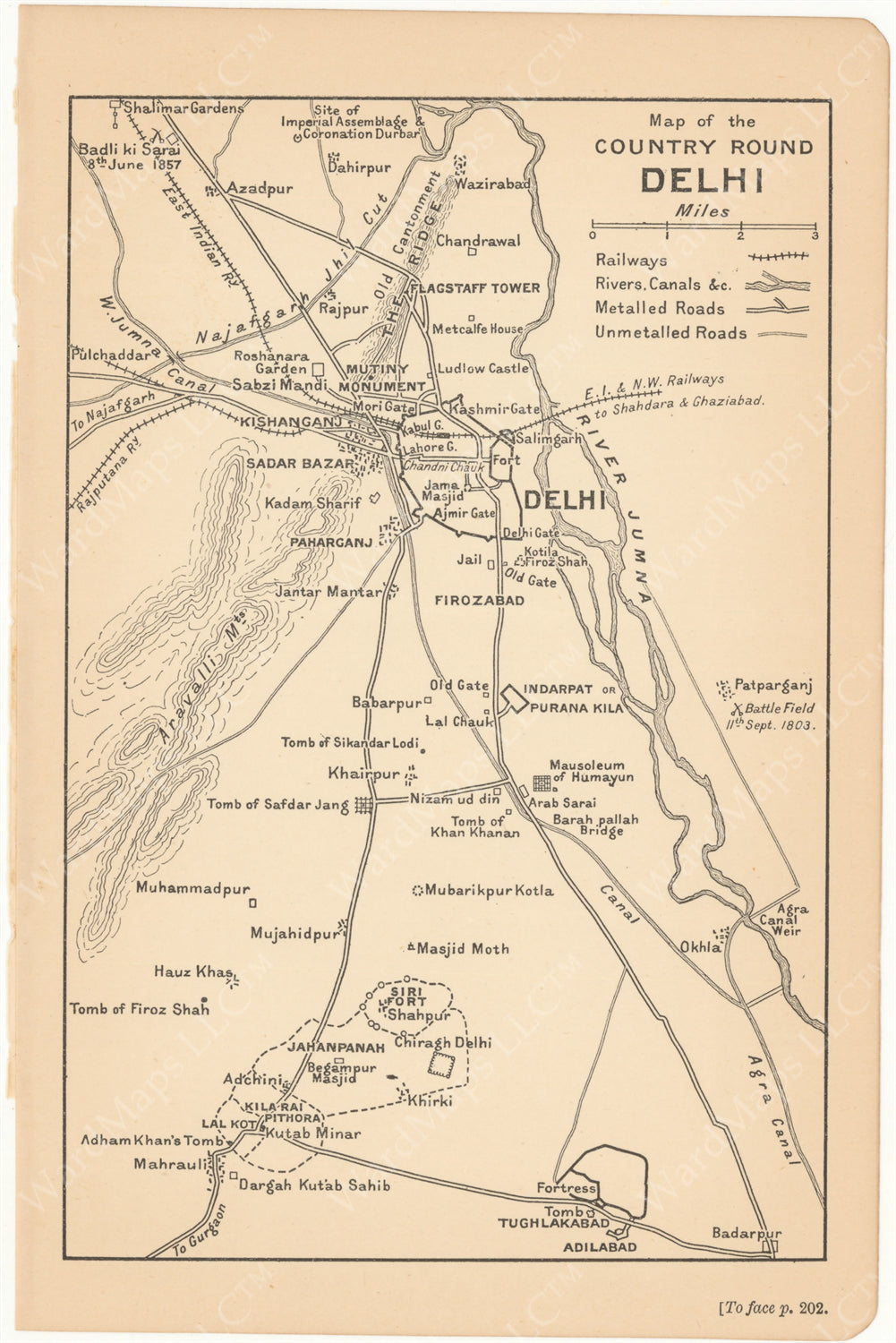 Delhi, India 1905: Environs