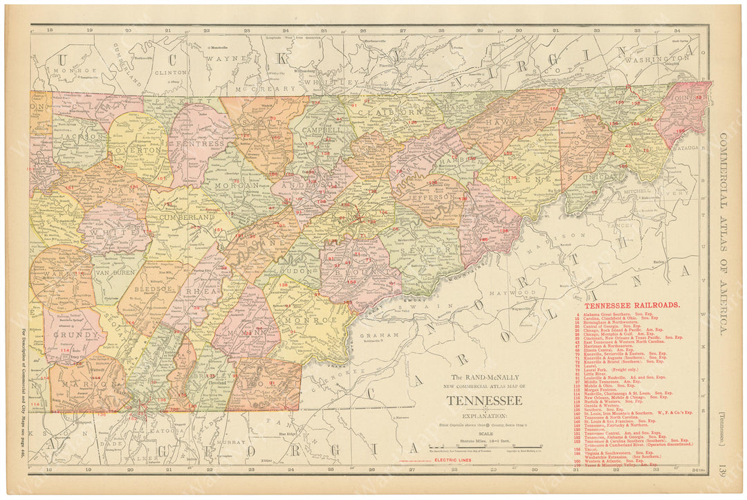 Tennessee 1916: Eastern Part