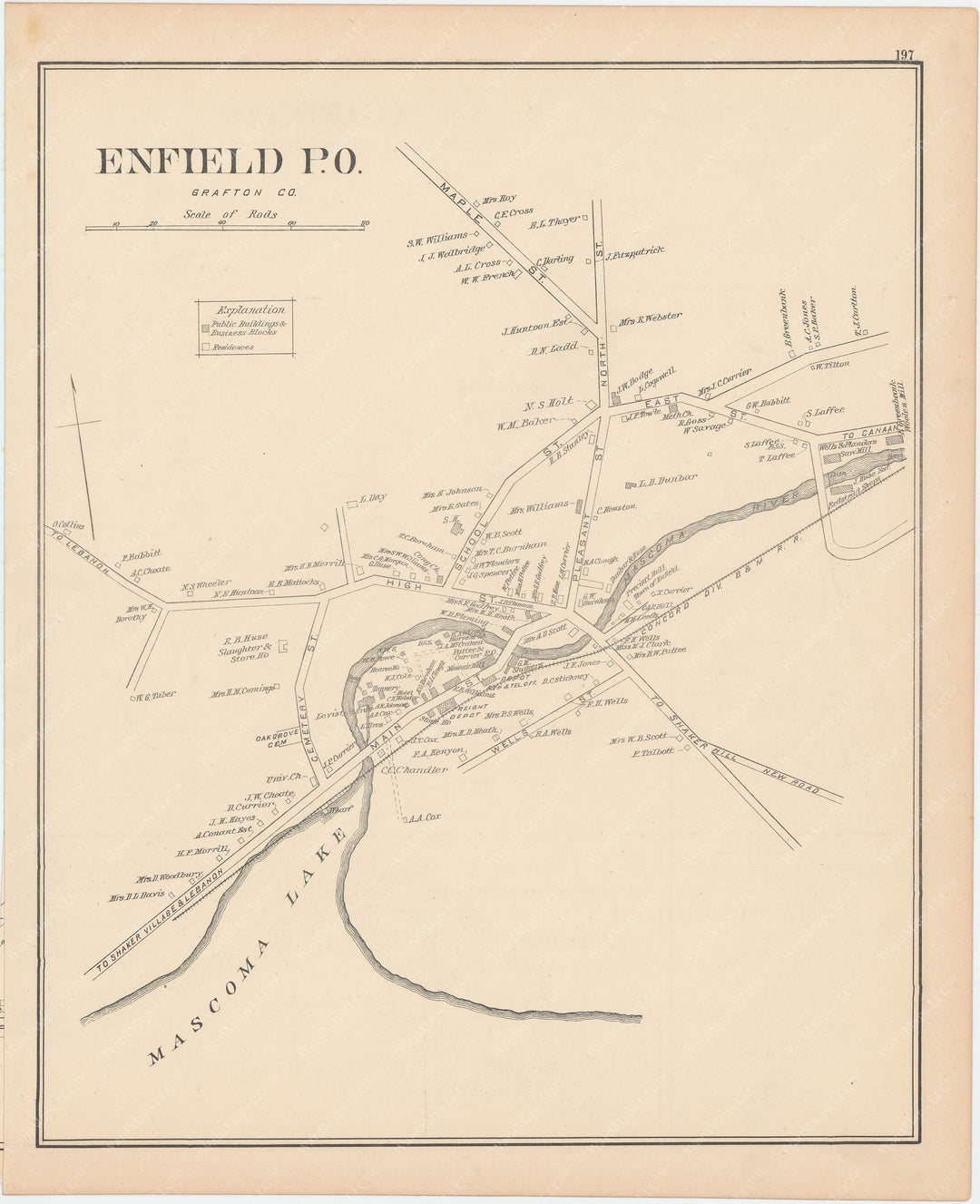 Enfield Center, New Hampshire 1892