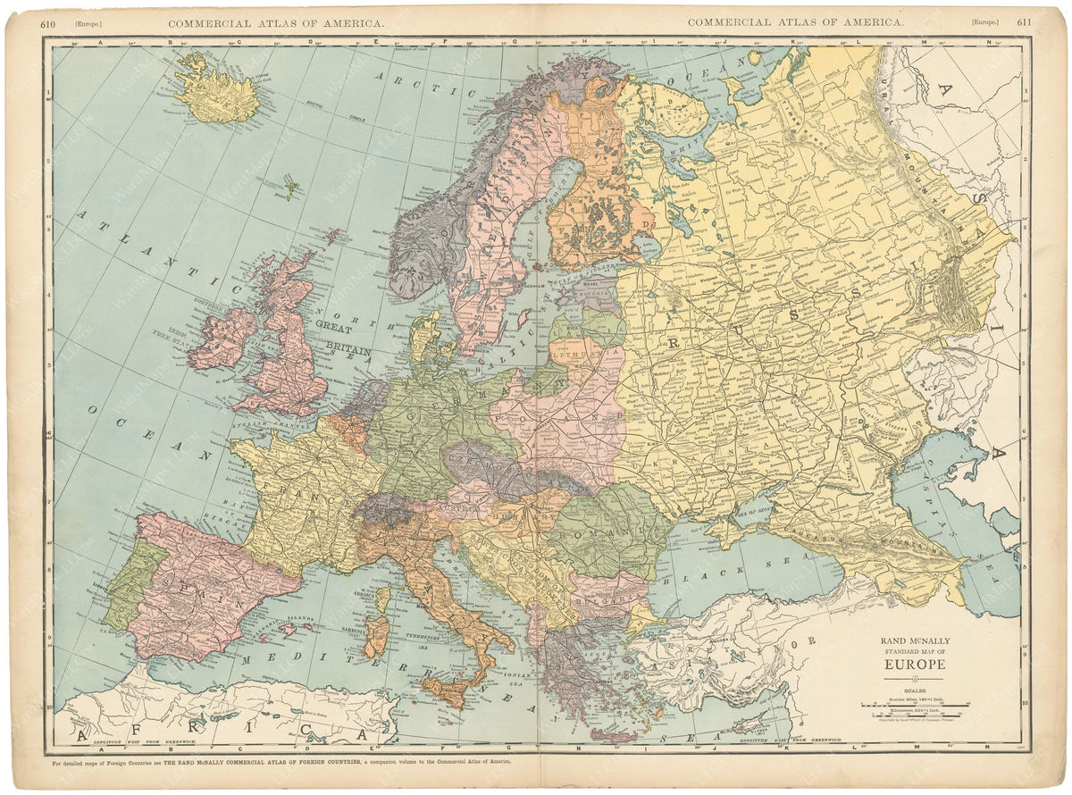 European Map 1925 Europe 1925 – WardMaps LLC