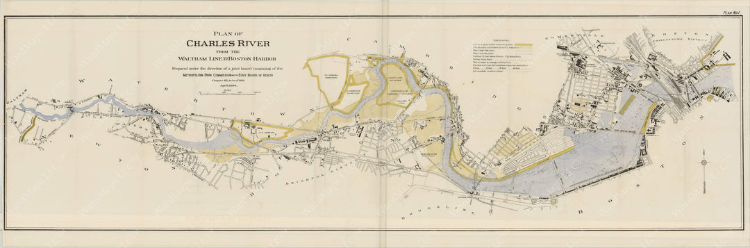 Charles River: Waltham to Boston Harbor 1854