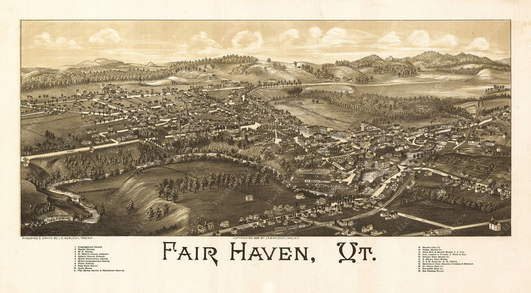 Fair Haven, Vermont 1886