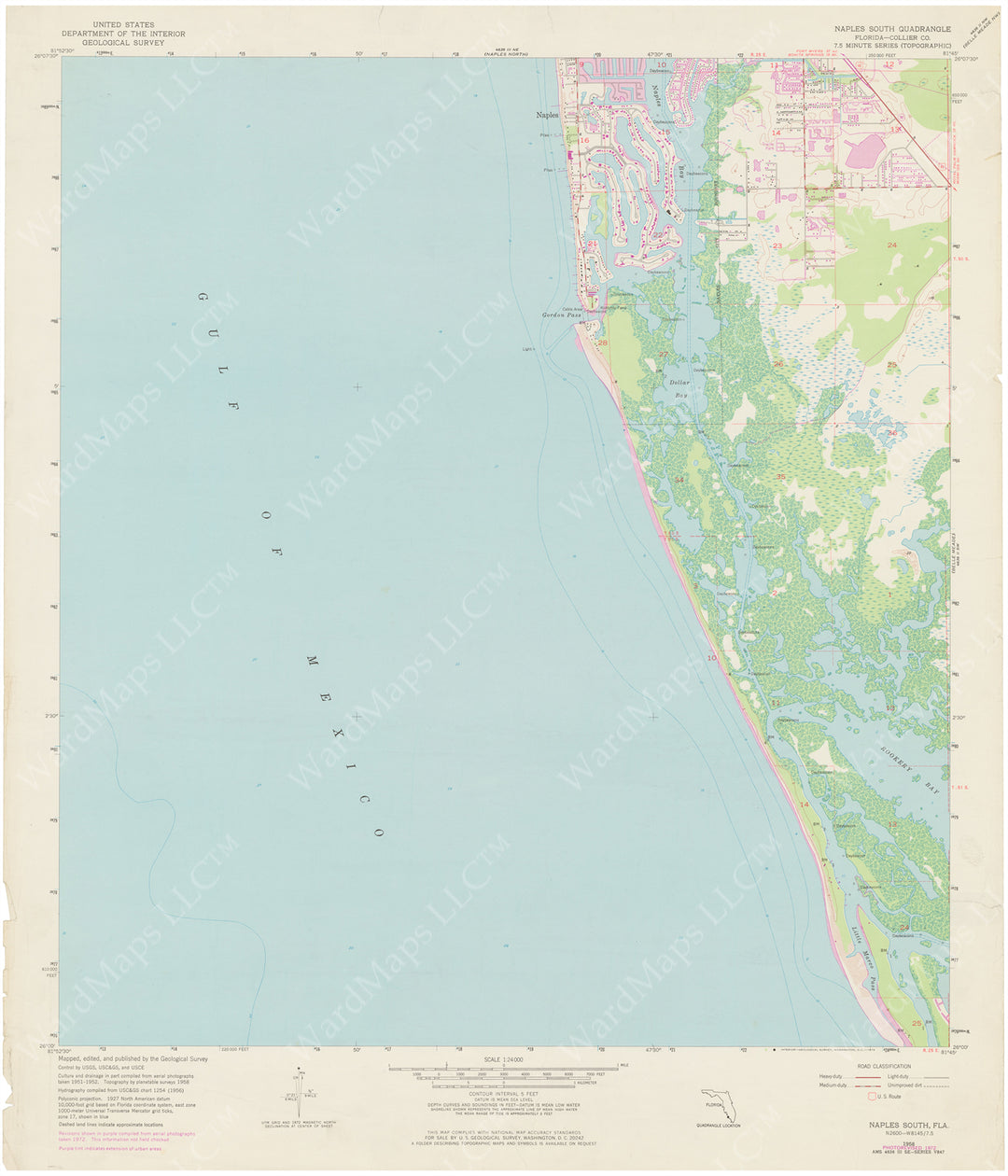 USGS Florida: Naples South Sheet 1972