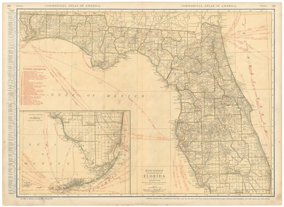 1925 Map Florida 1925 – WardMaps LLC