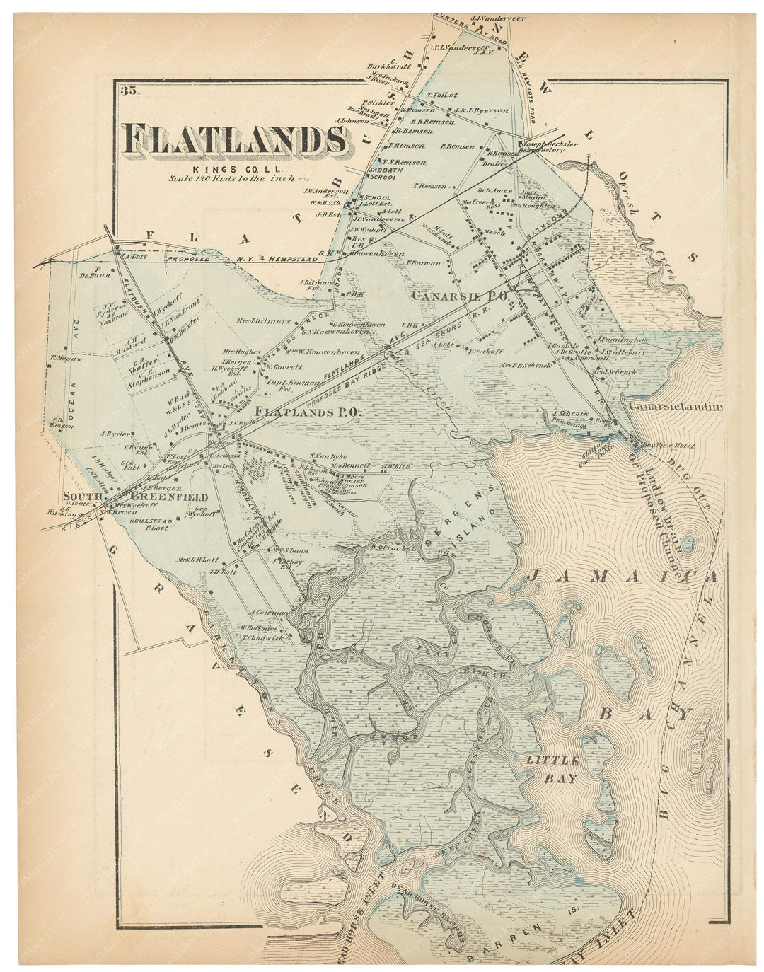 Flat Lands, New York 1873