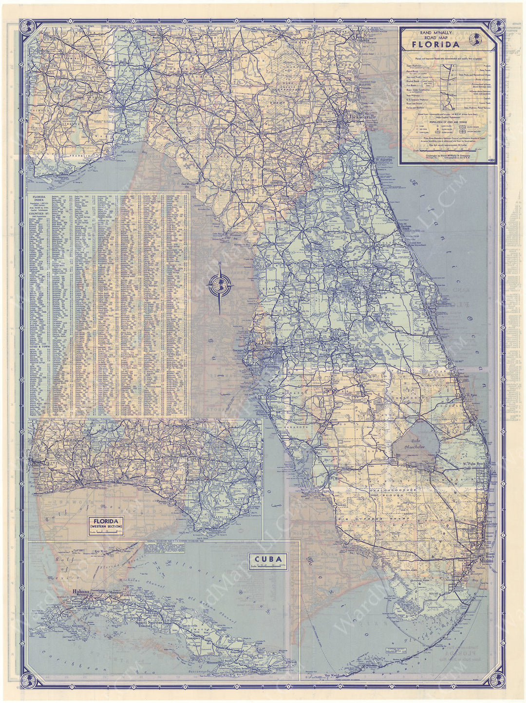 Florida 1940: Road Map