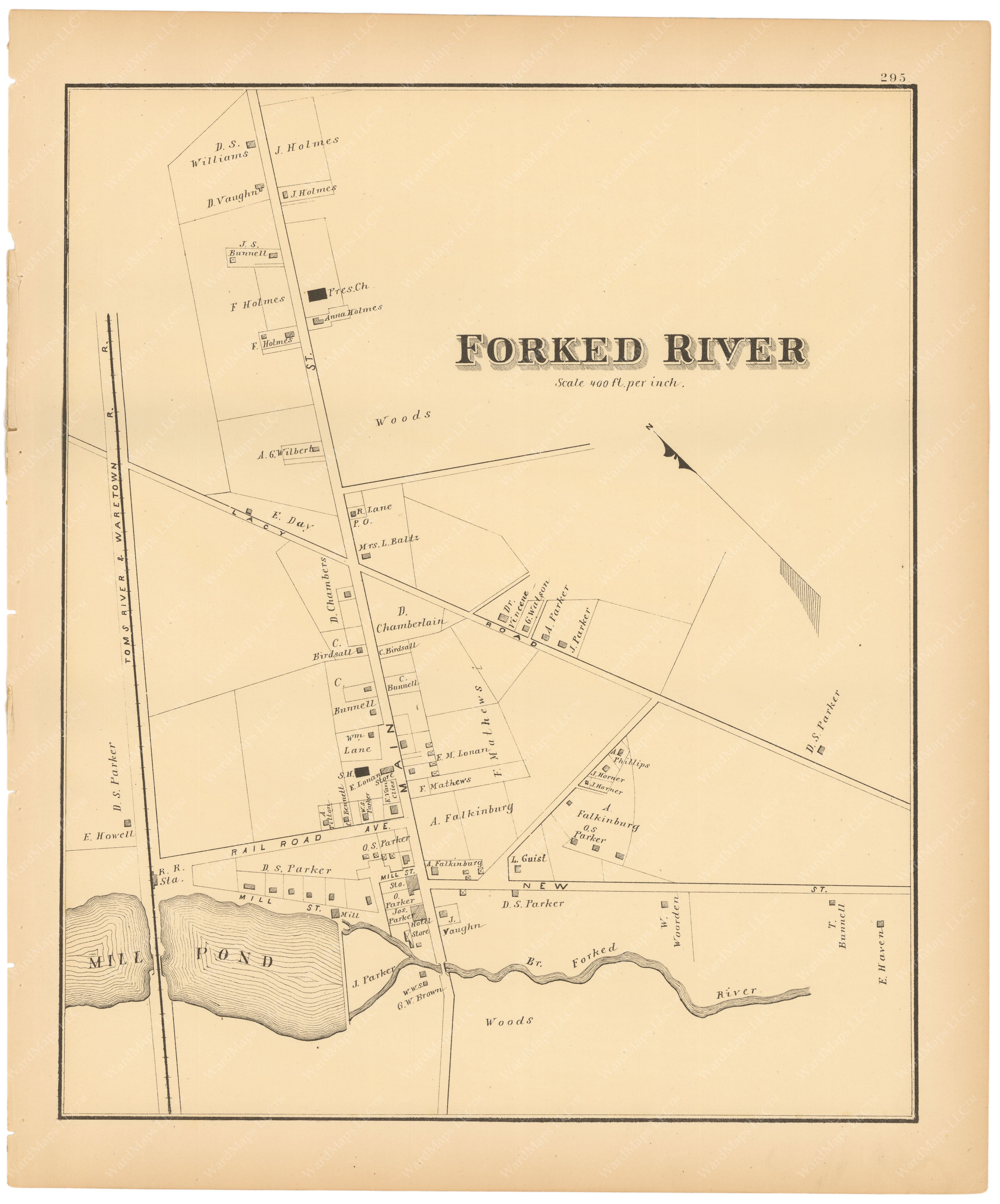 Forked River, New Jersey 1878 – WardMaps LLC