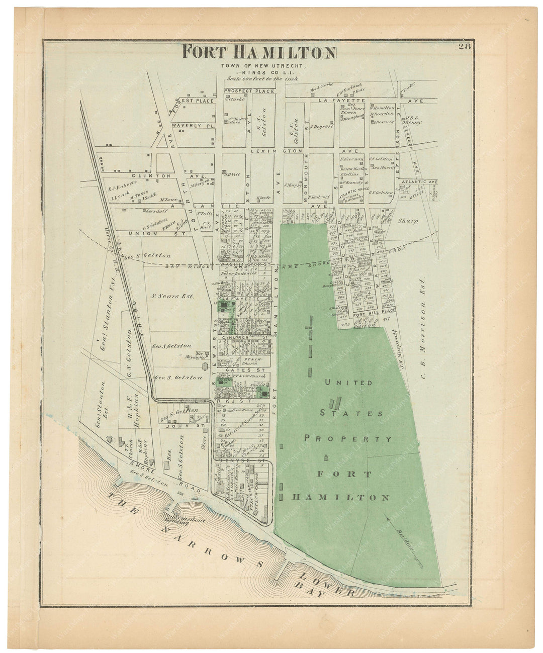 New Utrecht: Fort Hamilton, New York 1873
