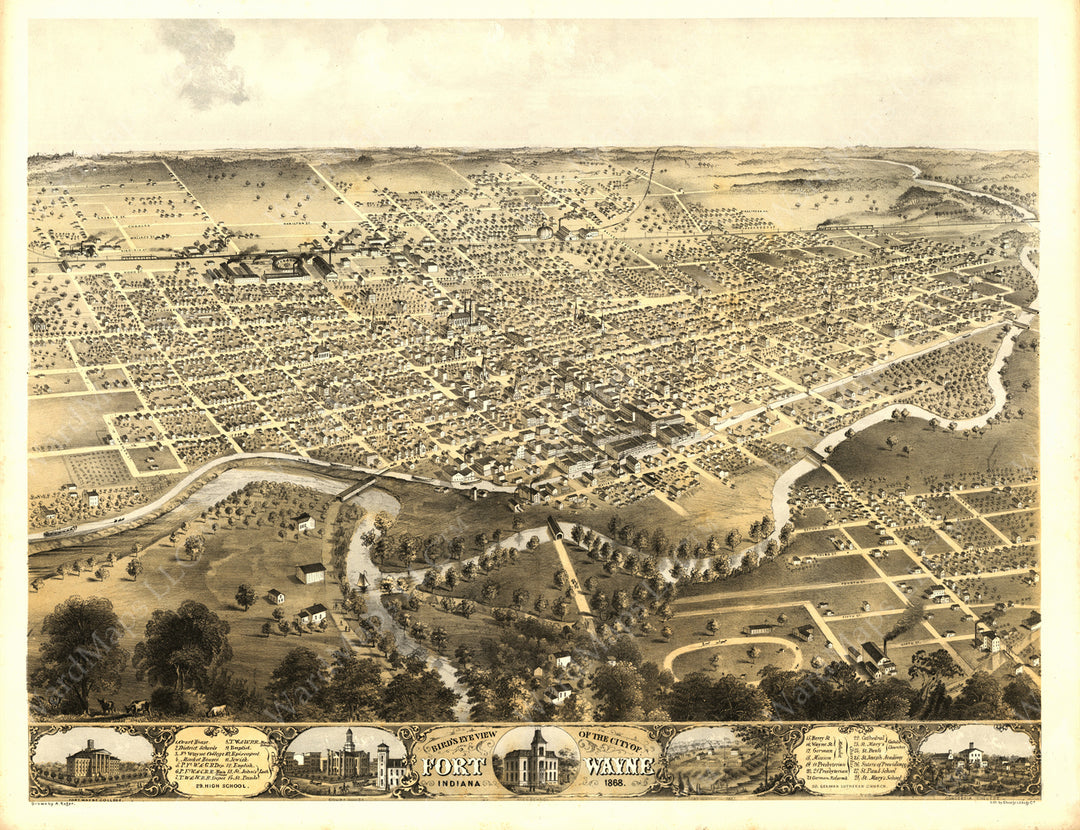 Fort Wayne, Indiana 1868