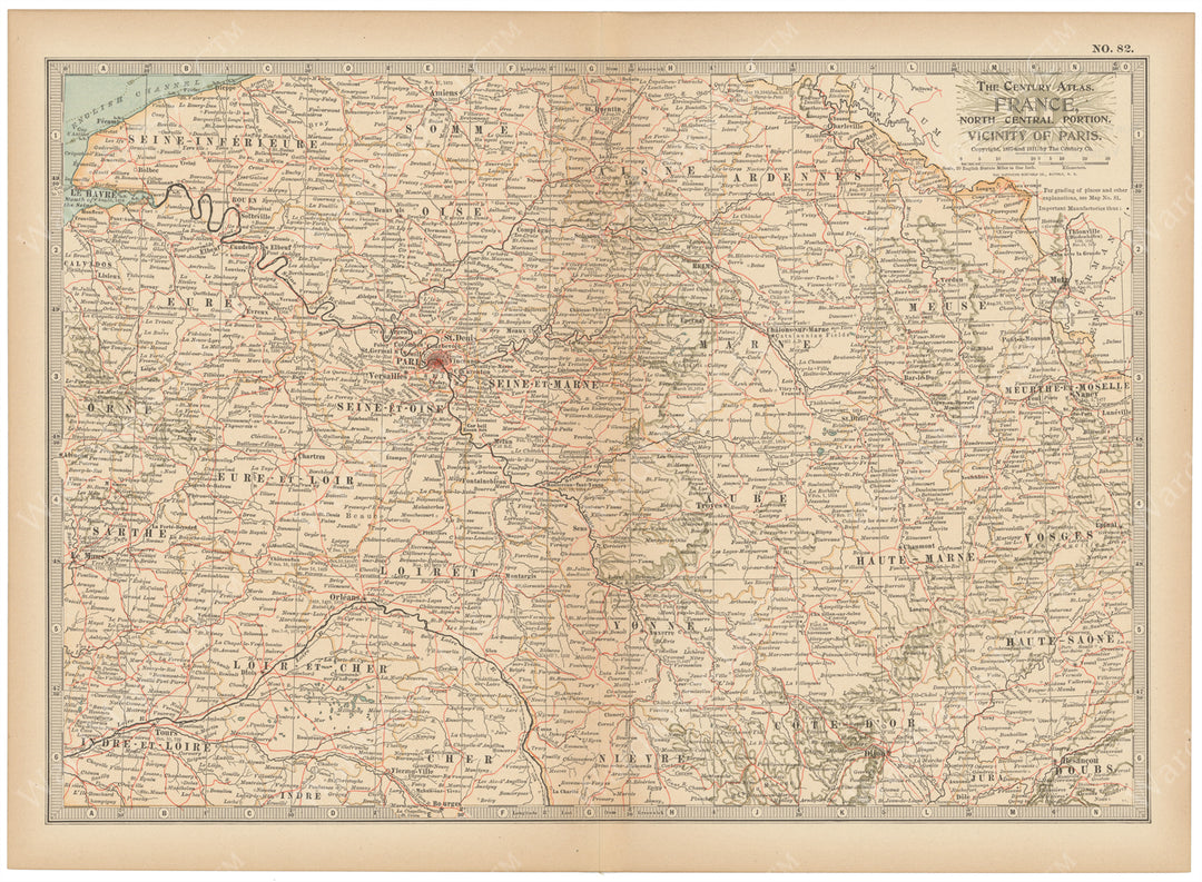 France: North Central Part 1914