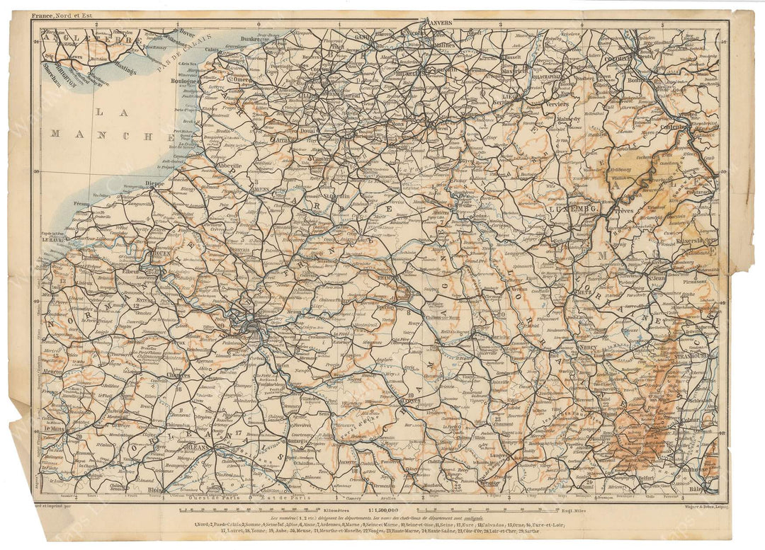 Northeastern France 1891