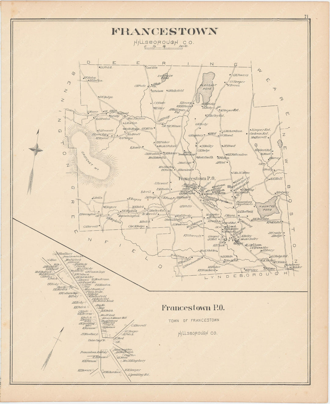 Francestown, New Hampshire 1892