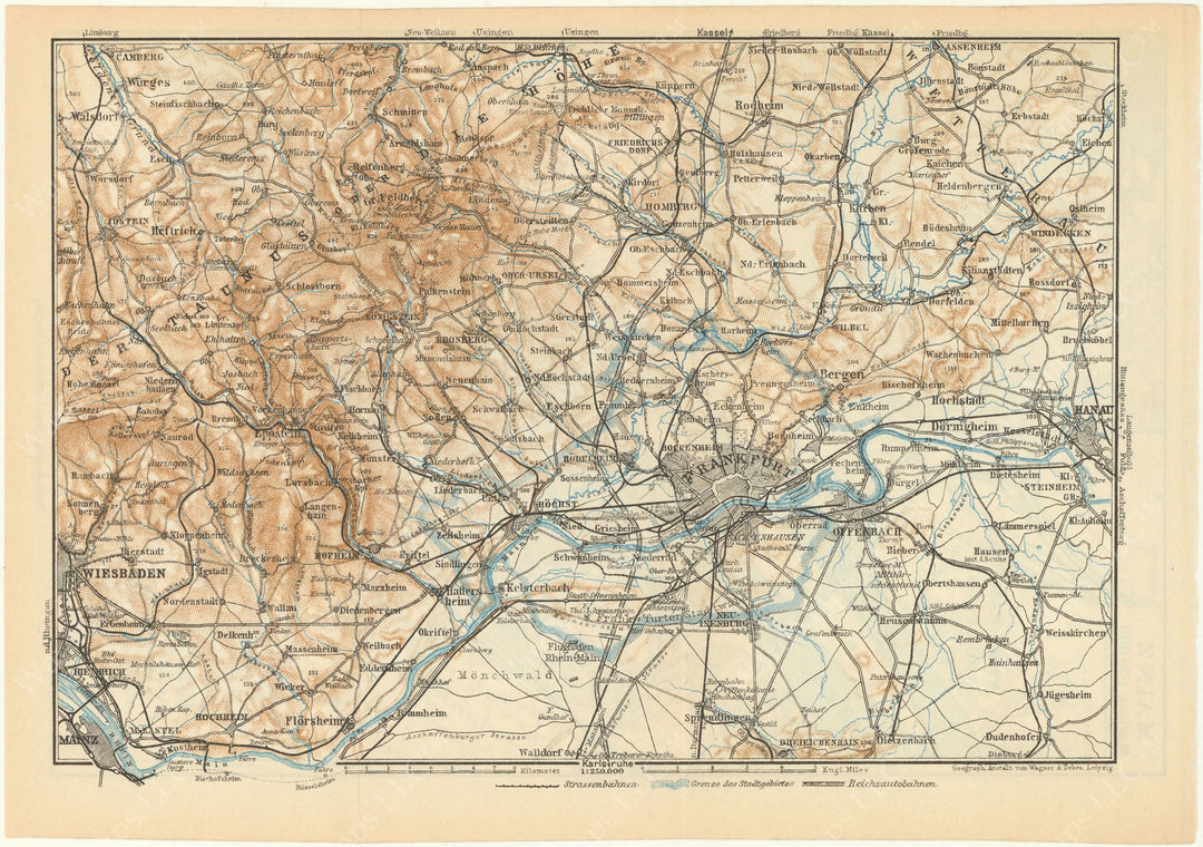 Frankfurt am Main Region, Germany 1936