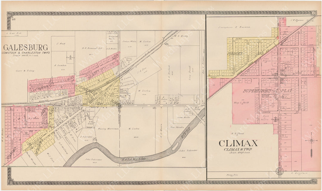 Climax and Galesburg, Michigan 1910