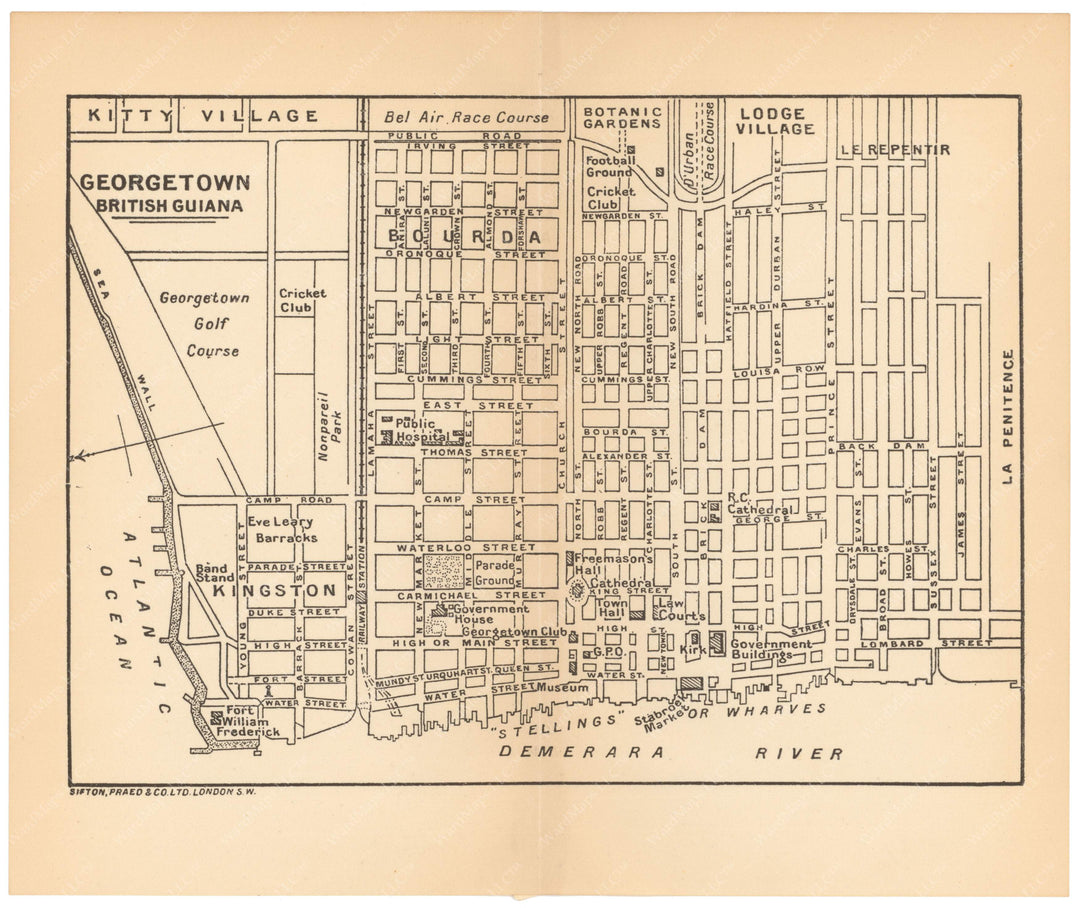 Georgetown, British Guiana (Guyana) 1939