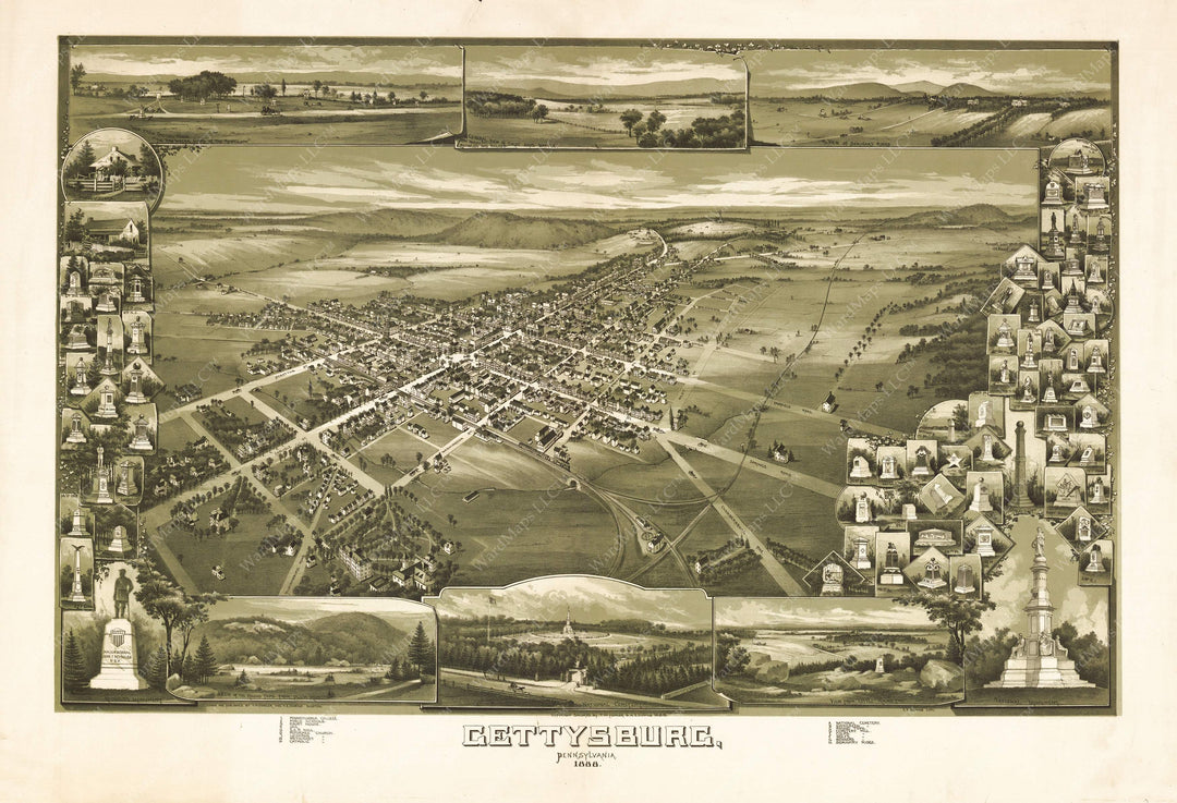 Gettysburg, Pennsylvania 1888