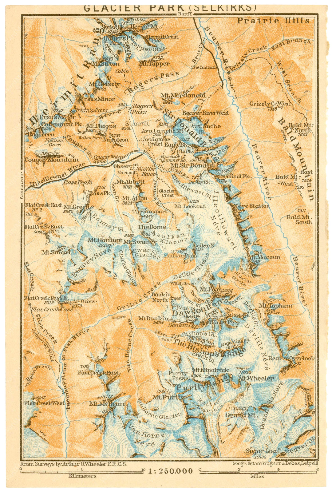 Selkirk Range, British Columbia, Canada 1922