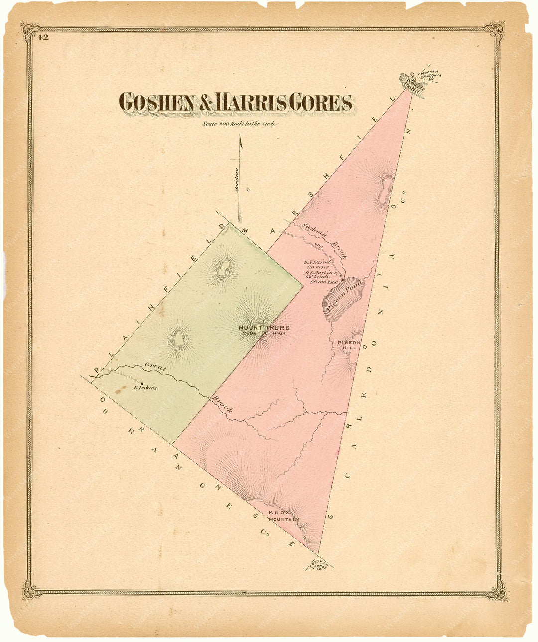 Goshen and Harris Gores, Vermont 1873