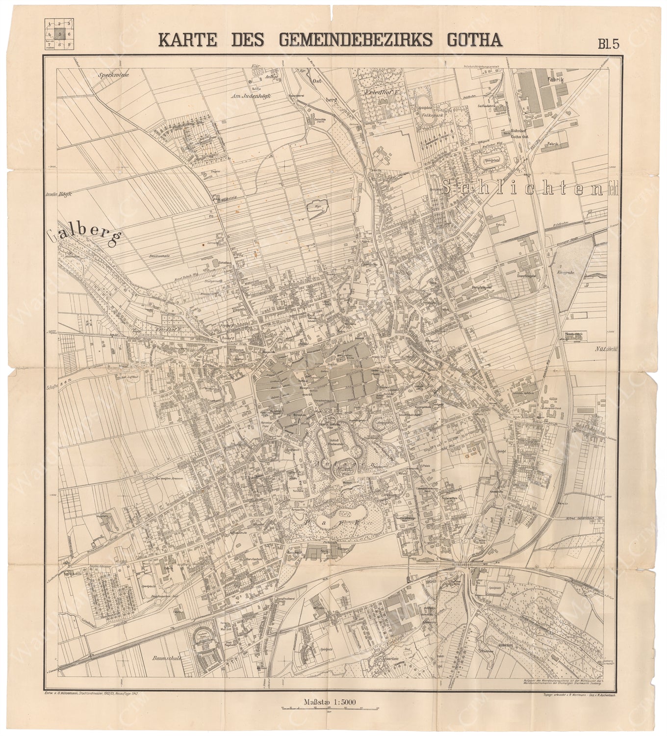 Gotha, Germany 1913 – WardMaps LLC