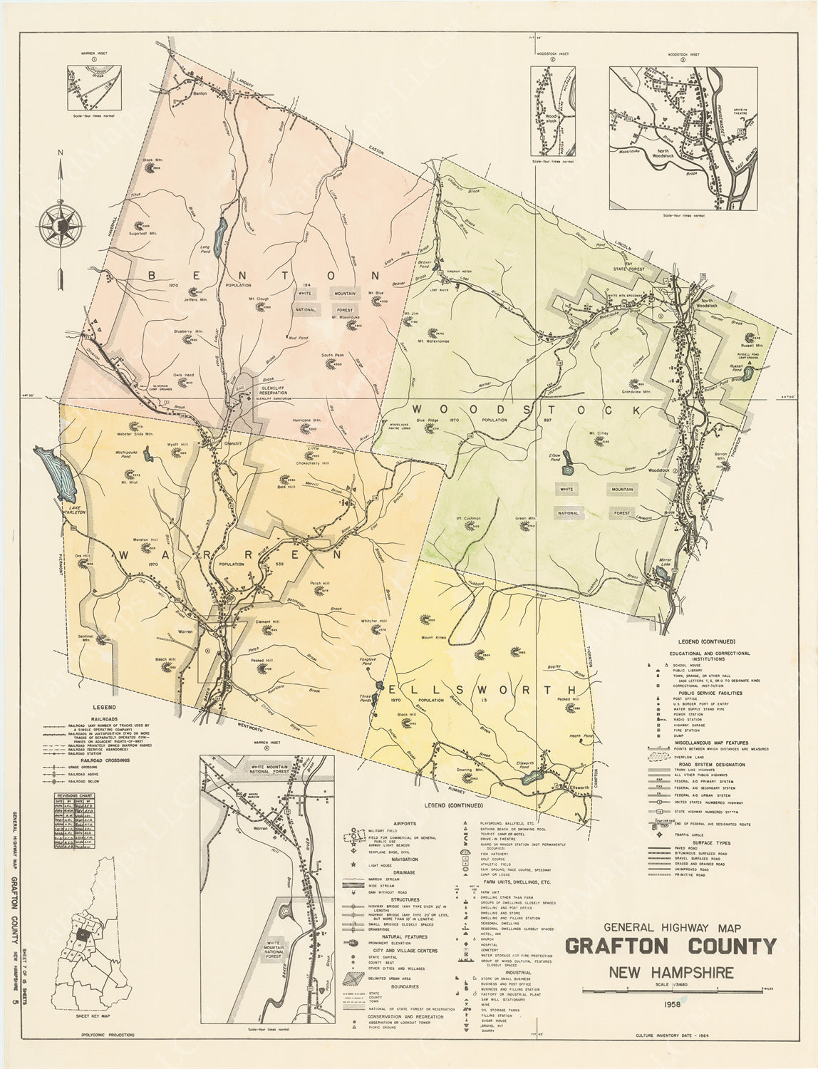 Grafton County, New Hampshire 1958: 13 of 13 – WardMaps LLC