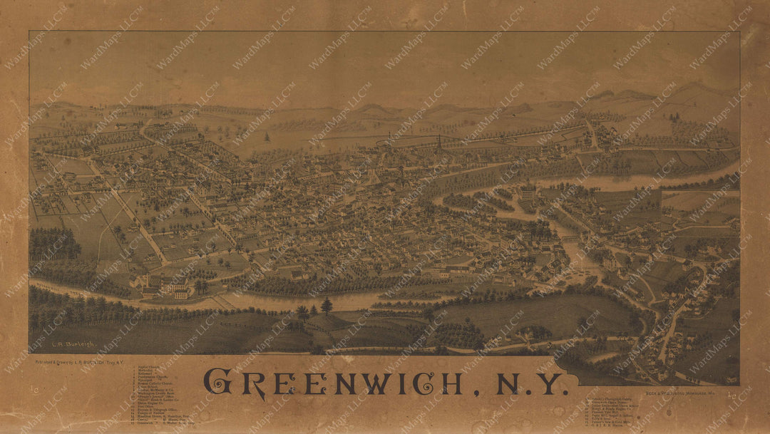 Greenwich, New York circa 1890