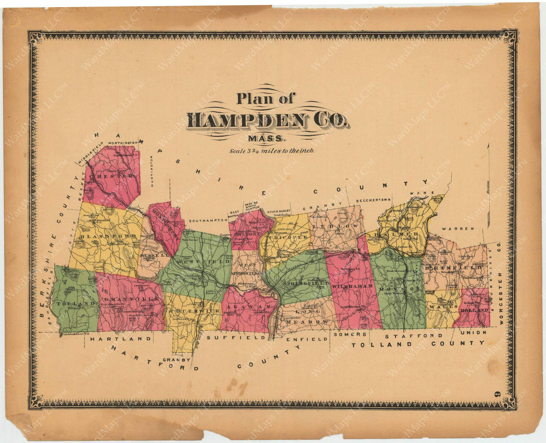 Hampden County, Massachusetts 1870