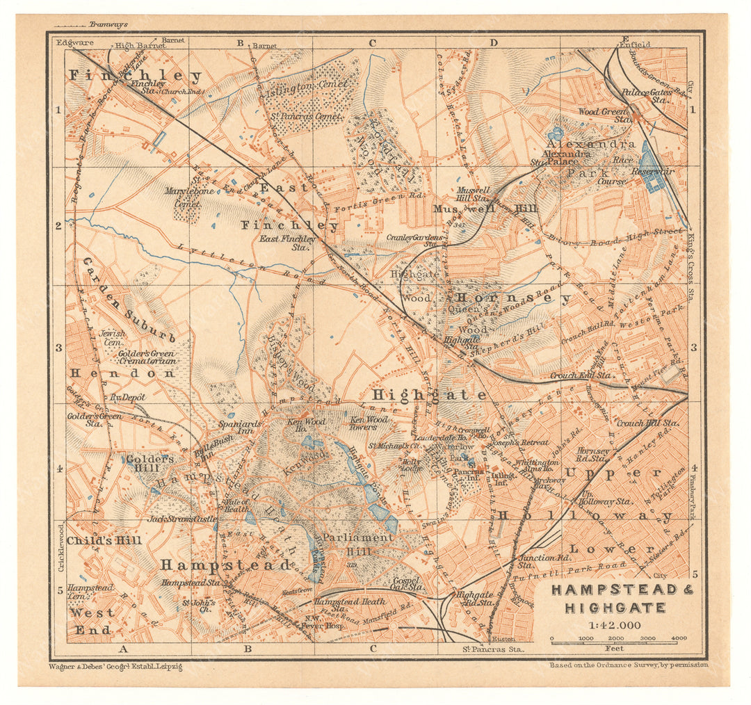 London, England 1930: Hampstead and Highgate