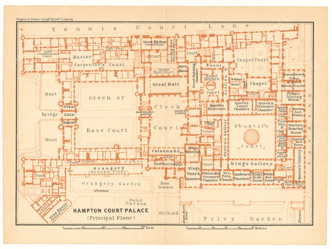 London, England 1930: Hampton Court Palace