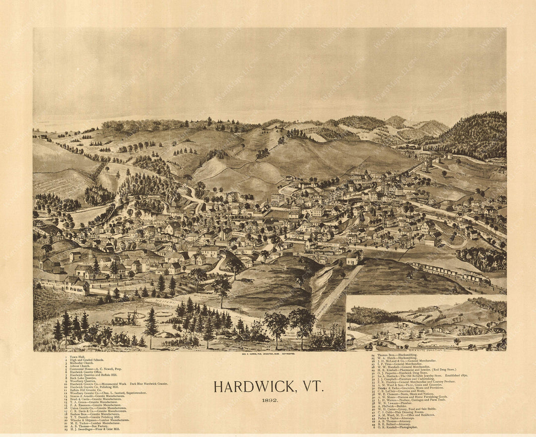 Hardwick, Vermont 1892