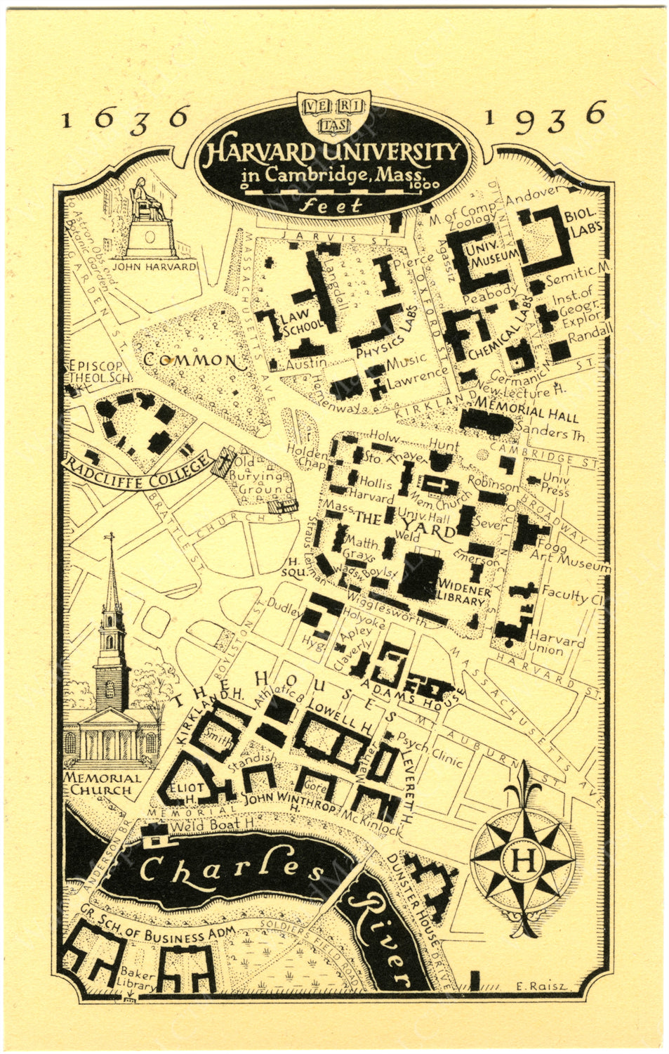 Harvard University, Cambridge and Boston, Massachusetts 1936