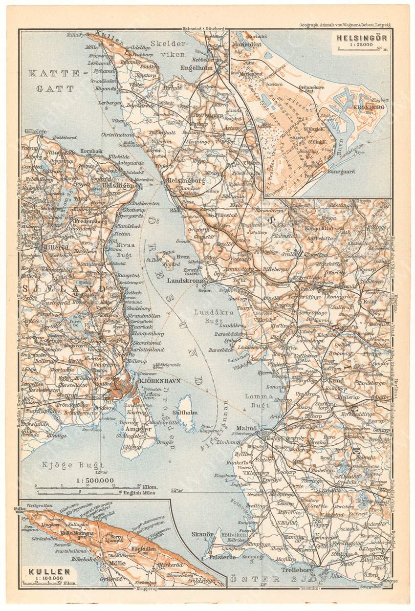 Oresund Strait, Denmark and Sweden 1912