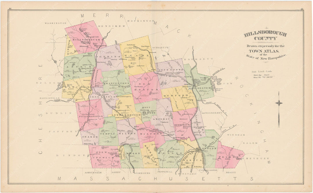 Hillsborough County, New Hampshire 1892