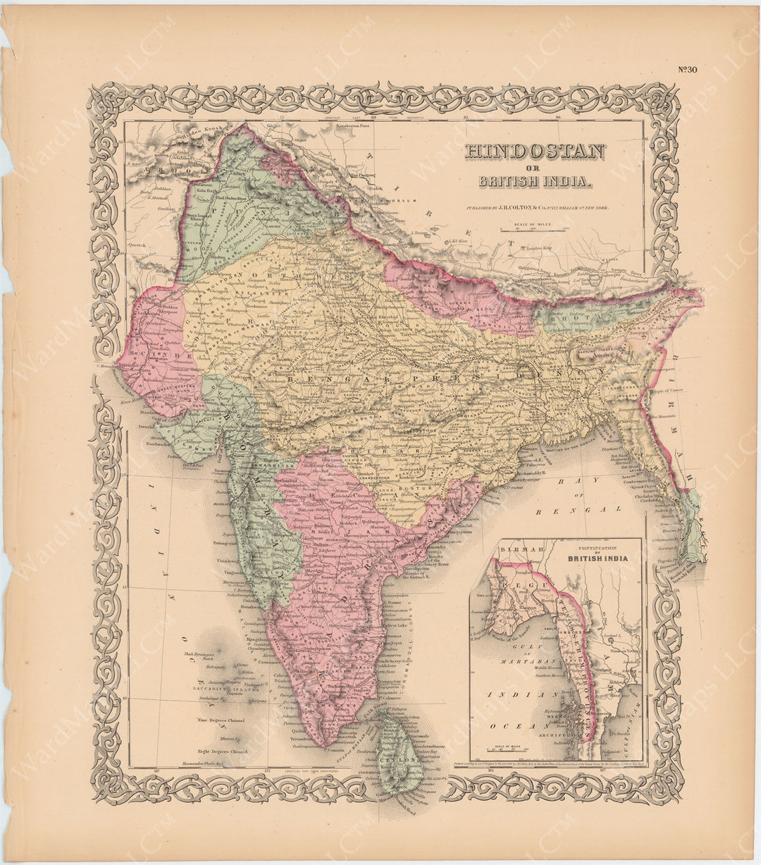 Hindostan and India 1856