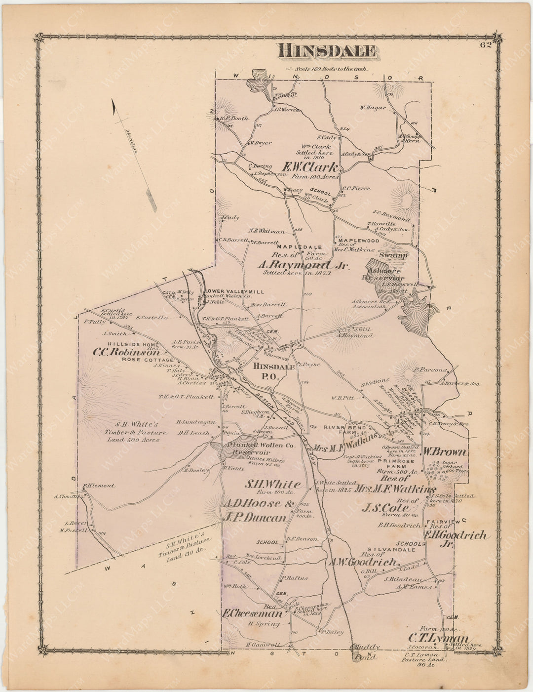 Hinsdale, Massachusetts 1876