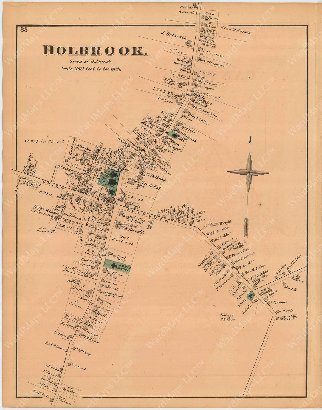 Holbrook Center, Massachusetts 1876