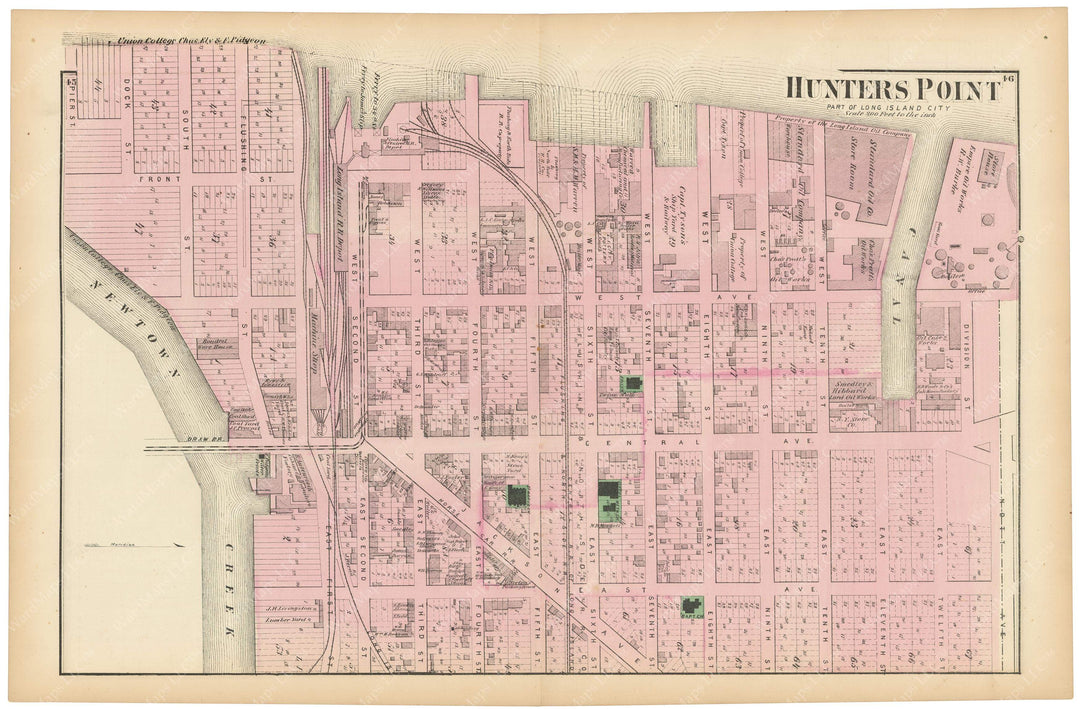 Long Island City: Hunters Point, New York 1873