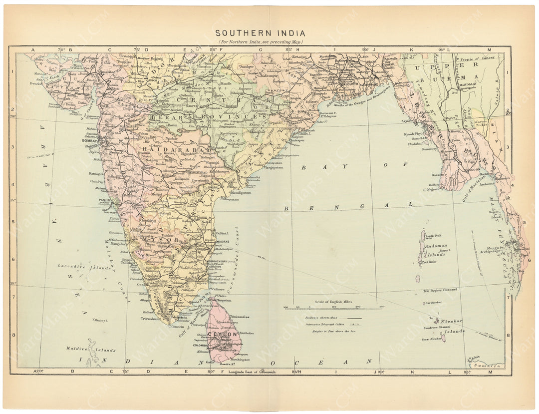 India 1899: Southern Part