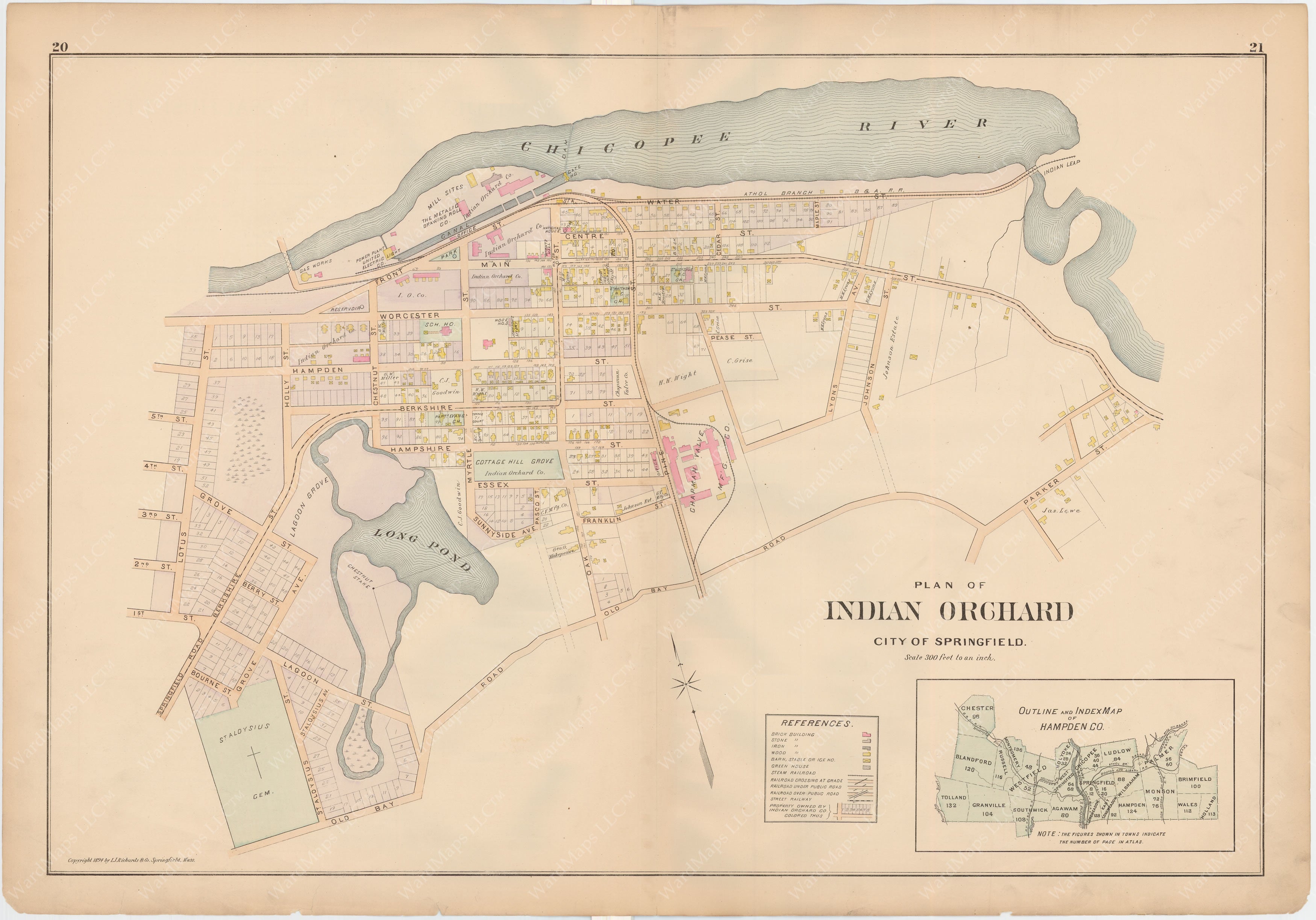 Springfield, Massachusetts 1894 – WardMaps LLC