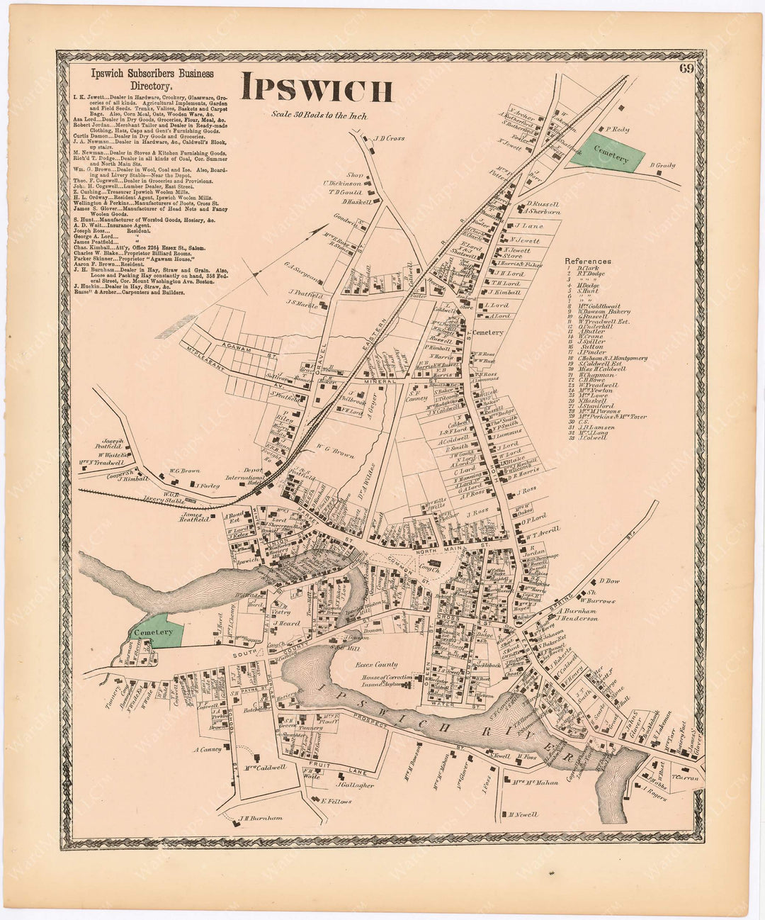 Ipswich Center, Massachusetts 1872